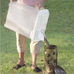Buddeez Bird Seed Dispenser with Double Pour Spout, 32-qt