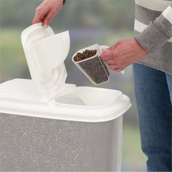 Buddeez Bird Seed Dispenser with Double Pour Spout, 32-qt slide 2 of 5