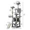 Show in main carousel: Wooflex Indoor Multi-Level Climbing Tower 75-in Flannel Kitten & Cat Tree & Condo, 19.3 x 19.3 x 74.5-in, Light Grey slide 4 of 7