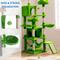 Show in main carousel: Wooflex Indoor Multi-Level Climbing Tower 75-in Flannel Kitten & Cat Tree & Condo, 19.3 x 19.3 x 74.5-in, Green slide 3 of 7