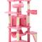 Show in main carousel: Wooflex Indoor Multi-Level Climbing Tower 75-in Flannel Kitten & Cat Tree & Condo, 19.3 x 19.3 x 74.5-in, Pink slide 7 of 9
