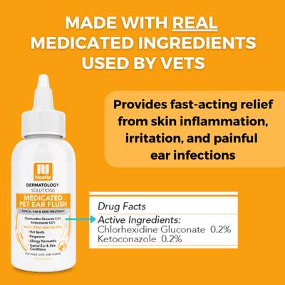 Show full view: Nootie Medicated Dog & Cat Ear Flush, 4-fl oz bottle slide 5 of 6