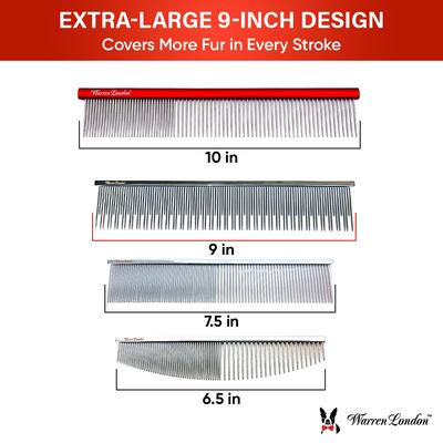 Show full view: Warren London Carding Pro XL Dog Comb slide 2 of 7