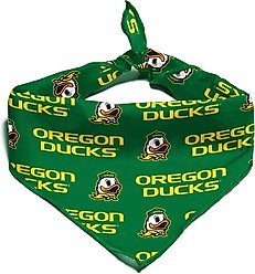 ShopInstaPets NCAA Oregon Ducks Dog Bandana, Large slide 2 of 4