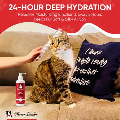 Show full view: Warren London Cat Butter Hydrating Leave-In Cat Conditioner, 8-fl oz bottle slide 2 of 6