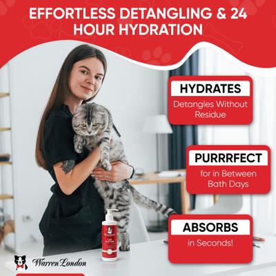 Show full view: Warren London Cat Butter Hydrating Leave-In Cat Conditioner, 8-fl oz bottle slide 3 of 6