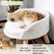 Show in main carousel: Wisfor Waterproof Nordic Stool Elevated Cat Bed with Removable Cover, White, Medium slide 7 of 9