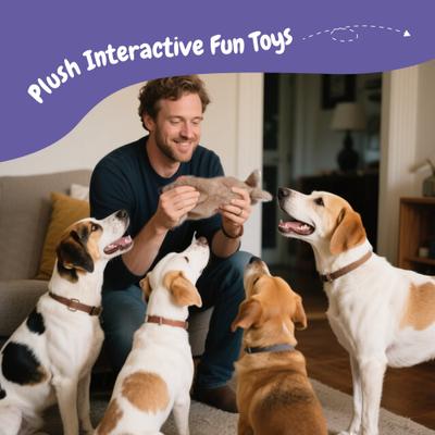 Show full view: Fuzzwoof FluffBunny Squeaky Plush Dog Toy slide 3 of 10