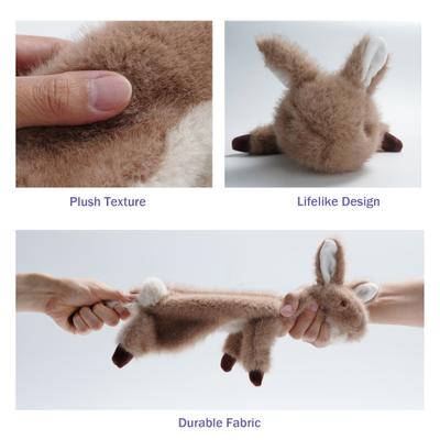 Show full view: Fuzzwoof FluffBunny Squeaky Plush Dog Toy slide 9 of 10