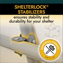 ShelterLogic 3-in-1 Horse Loafing Shed, Brown, 10 x 10 x 8-ft slide 2 of 9