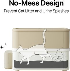 PurrSong LavvieBox IoT HealthCare Air Filtration Manual Cat LitterBox, 19.5 x 26 x 19.3-in slide 2 of 7