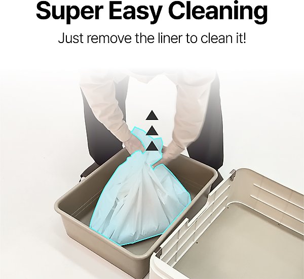 Show full view: PurrSong LavvieBox IoT HealthCare Air Filtration Manual Cat LitterBox, 19.5 x 26 x 19.3-in slide 6 of 7