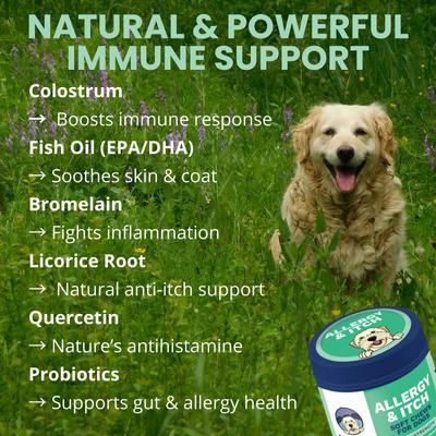 Show full view: Under the Weather Allergy & Itch Soft Chew Supplement for Dogs, 4.23-oz jar slide 5 of 7