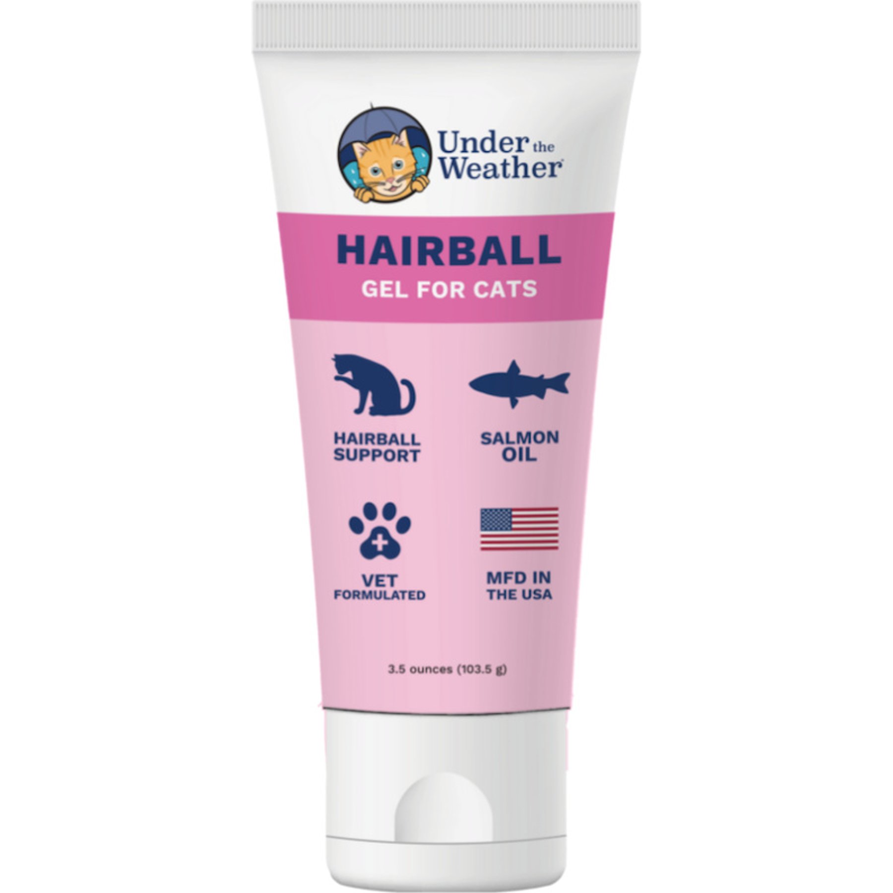 Under the Weather Hairball Gel Supplement for Cats, 3.5-oz bag