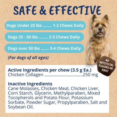 Show full view: Under the Weather Collagen Soft Chew Supplement for Dogs, 8.82-oz jar slide 6 of 7