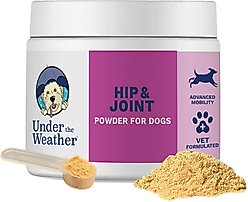 Under the Weather Hip & Joint Powder Supplement for Dogs, 4.23-oz jar