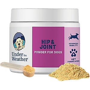 Under the Weather Hip & Joint Powder Supplement for Dogs, 4.23-oz jar