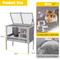 Show in main carousel: Aivituvin AIR53-DG Small Pet Wooden Hutch, Gray, 39.6-L slide 5 of 7