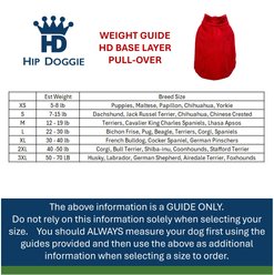 Hip Doggie Base Layer Fleece Pullover Dog Coat, Red, Medium slide 2 of 7