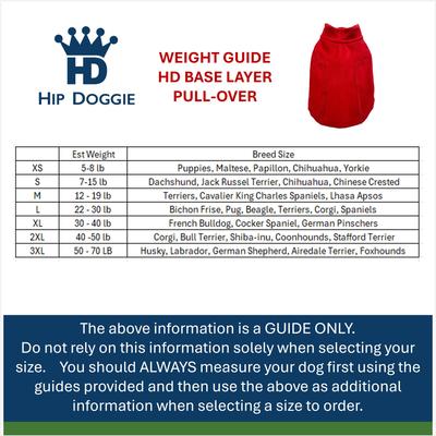 Show full view: Hip Doggie Base Layer Fleece Pullover Dog Coat, Olive Green, X-Small slide 6 of 8