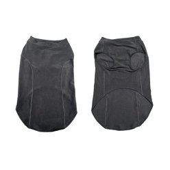Hip Doggie Base Layer Fleece Pullover Dog Coat, Dark Gray, X-Small