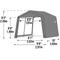 Show in main carousel: ShelterLogic 3-in-1 Horse Loafing Shed, Brown, 10 x 10 x 8-ft slide 3 of 10