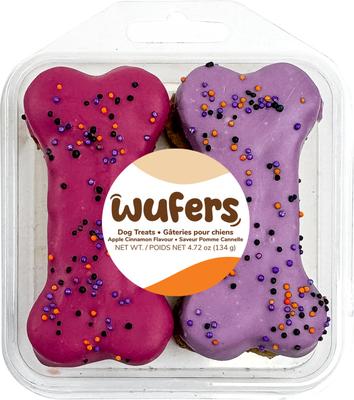 Show full view: Wufers Haunted Bones Cookies Dog Crunchy Treats, 2-oz bag, 4 count slide 3 of 10