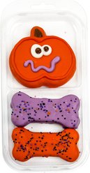 Wufers Spooked Jack-o-Lantern Cookies Dog Crunchy Treats, 4-oz bag, 3 count slide 1 of 9