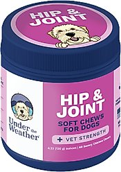 Under the Weather Hip & Joint Soft Chew Supplement for Dogs, 4.23-oz jar