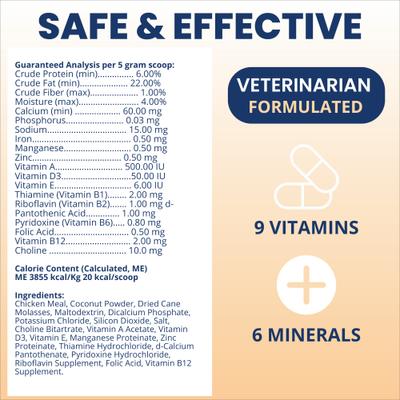 Show full view: Under the Weather Ready Cal High Calorie Powder Supplement for Cats, 5.29-oz jar slide 7 of 7