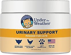 Under the Weather Urinary Support Powder Supplement for Cats, 2.54-oz jar