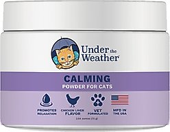 Under the Weather Anxiety & Stress Relief Calming Powder Supplement for Cats, 2.54-oz jar