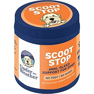 Under the Weather No Scoot No Toot Digestive Aid Soft Chew Supplement for Dogs, 60 count