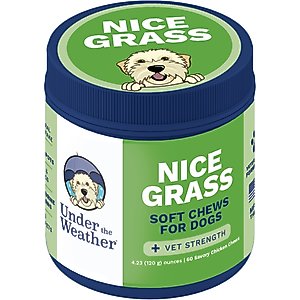 Under the Weather Nice Grass Urine Neutralizer Soft Chew Supplement for Dogs, 60 count
