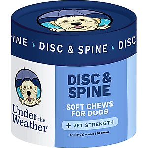 Under the Weather Disc & Spine Soft Chew Supplement for Dogs, 8.82-oz jar