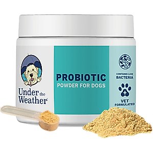 Under the Weather Probiotic Digestive Aid Powder Supplement for Dogs, 4.23-oz jar
