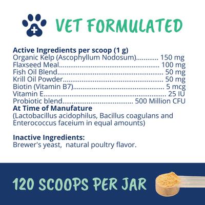 Show full view: Under the Weather Allergy & Anti-Itch Powder Supplement for Dogs, 4.23-oz jar slide 6 of 7