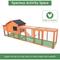 Show in main carousel: Yafylly 111.5-in Outdoor Waterproof Chicken Coop for 3 to 4 Chickens with Run & Nesting Box, Natural, Large slide 4 of 7