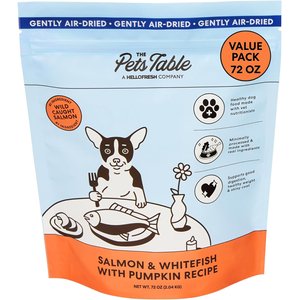 The Pets Table Salmon & Whitefish with Pumpkin Grain-Free Air-Dried Dog Food, 72-oz bag