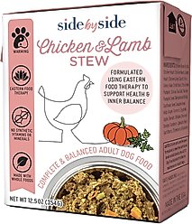 Side By Side Warming Complete & Balanced Chicken & Lamb Stew Wet Dog Food, 12.5-oz box