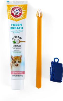 Show full view: Arm & Hammer Products Fresh Breath Tuna Flavored Enzymatic Kitten Dental Kit slide 5 of 10