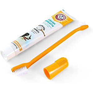 Arm & Hammer Products Fresh Breath Vanilla-Ginger Flavored Dog Dental Kit, 2.5-oz tube