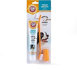 Arm & Hammer Products Fresh Breath Vanilla-Ginger Flavored Dog Dental Kit, 2.5-oz tube