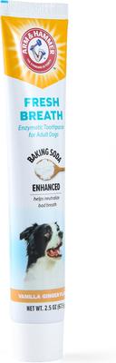 Show full view: Arm & Hammer Products Fresh Breath Vanilla-Ginger Flavored Enzymatic Dog Toothpaste, 2.5-oz tube slide 6 of 12