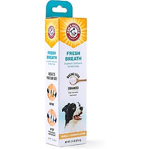 Arm & Hammer Products Fresh Breath Vanilla-Ginger Flavored Enzymatic Dog Toothpaste, 2.5-oz tube