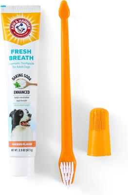 Show full view: Arm & Hammer Products Products Fresh Breath Chicken Flavored Enzymatic Dog Dental Kit slide 5 of 12