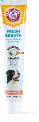 Show full view: Arm & Hammer Products Products Fresh Breath Chicken Flavored Enzymatic Dog Toothpaste, 2.5-oz tube slide 5 of 11