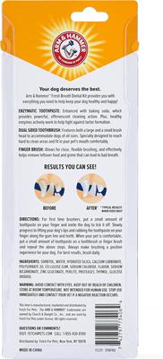 Show full view: Arm & Hammer Products Products Fresh Breath Chicken Flavored Enzymatic Dog Dental Kit slide 3 of 12