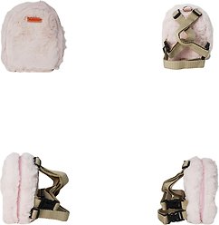 Ruffsack Finny Fur Handmade Dog Backpack with Harness, Blush, Small slide 2 of 6