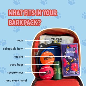 Ruffsack Dale Handmade Dog Backpack with Harness, Rust, Medium